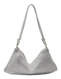 Bree Bag In Silver Mesh