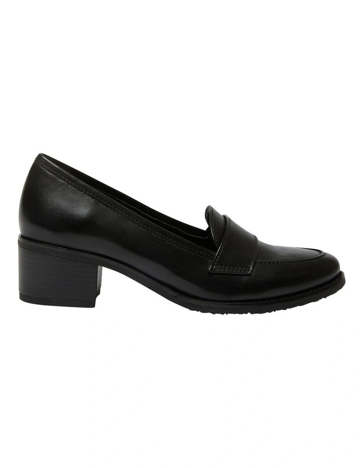 Napoli Leather Heeled Shoes In Black 1 Napoli Leather Heeled Shoes In Black