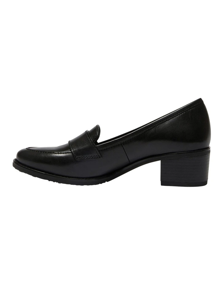Napoli Leather Heeled Shoes In Black 3 Napoli Leather Heeled Shoes In Black - Image 3
