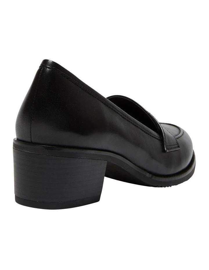 Napoli Leather Heeled Shoes In Black 4 Napoli Leather Heeled Shoes In Black - Image 4