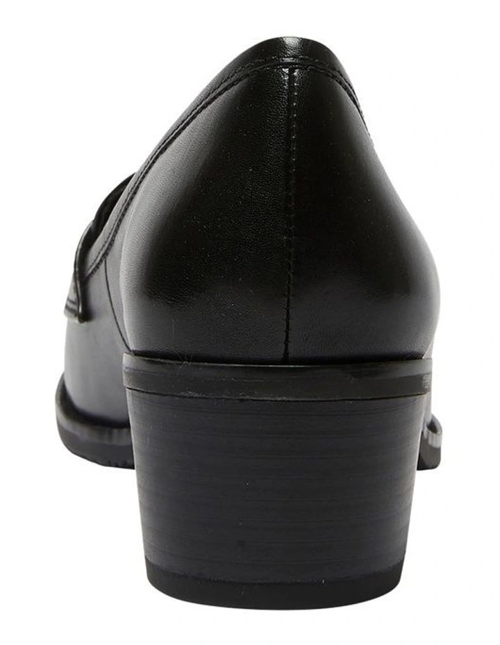 Napoli Leather Heeled Shoes In Black 5 Napoli Leather Heeled Shoes In Black - Image 5