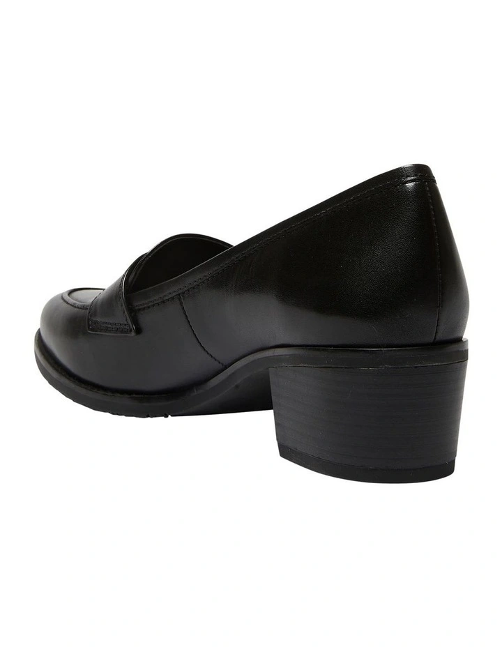 Napoli Leather Heeled Shoes In Black 6 Napoli Leather Heeled Shoes In Black - Image 6