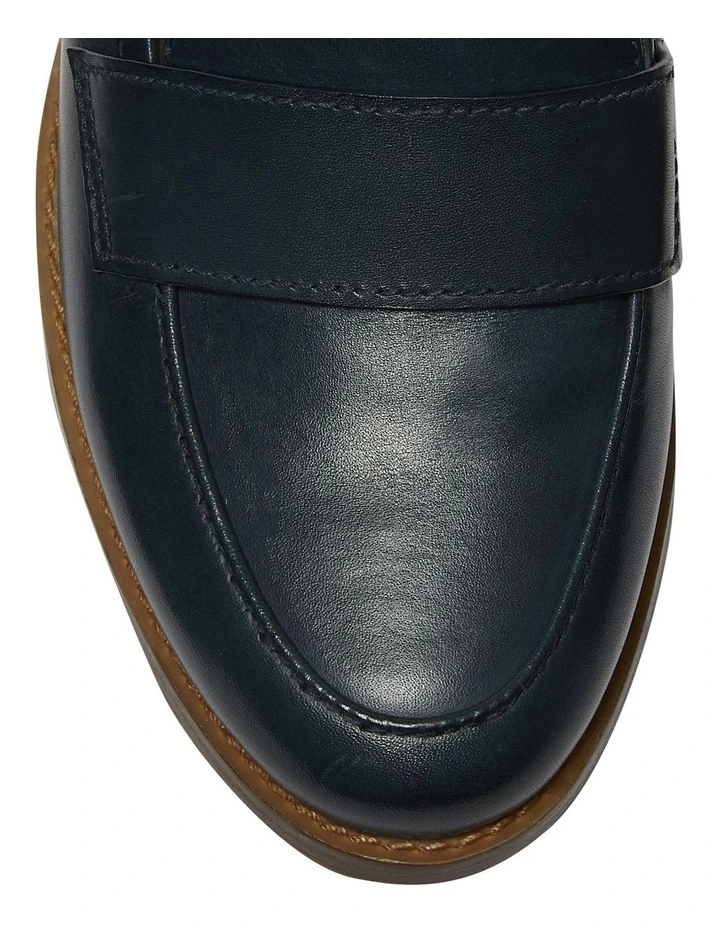 Napoli Leather Heeled Shoes In Navy 7 Napoli Leather Heeled Shoes In Navy - Image 7