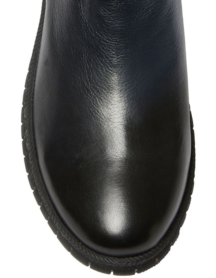 Factor Boots In Black Leather 7 Factor Boots In Black Leather - Image 7