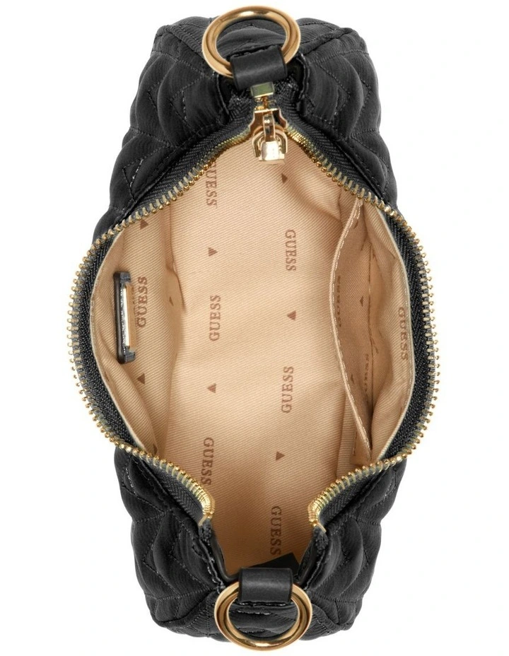 Guess Golden Rock Shoulder Bag In Black 3 Guess Golden Rock Shoulder Bag In Black - Image 3