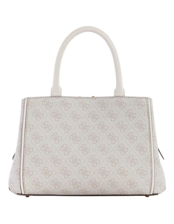 Guess Izzy Dove Logo Satchel Bag In White 2 Guess Izzy Dove Logo Satchel Bag In White - Image 2