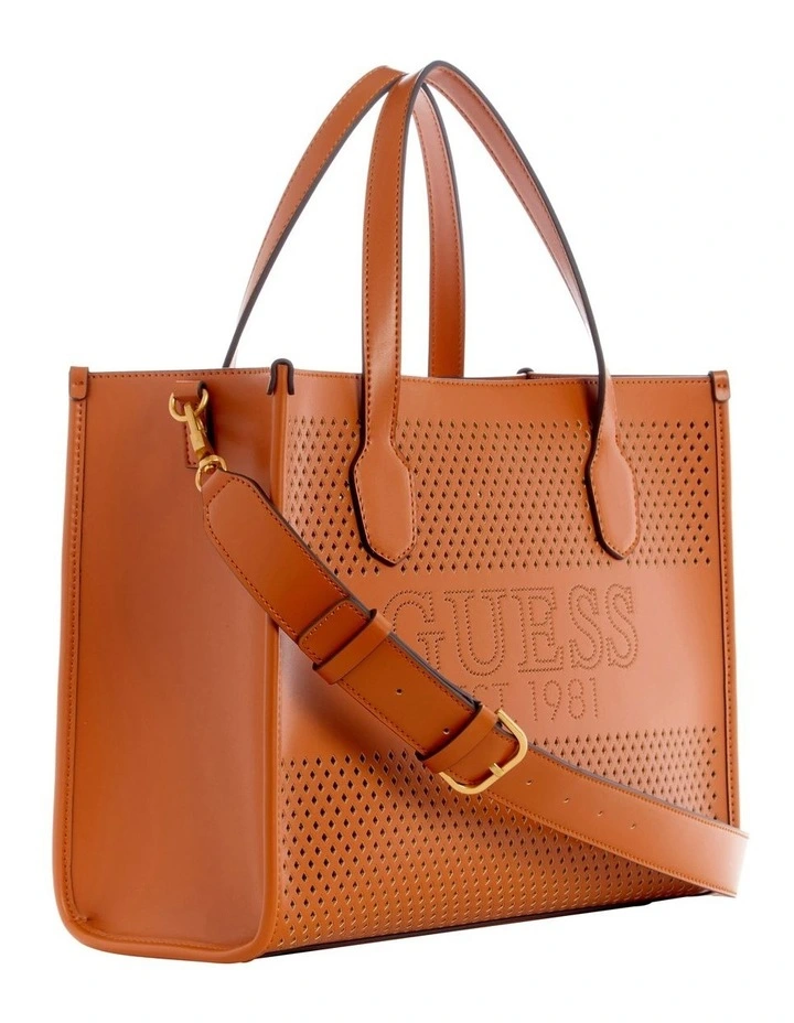 Guess Katey Tote Bag In Cognac 4 Guess Katey Tote Bag In Cognac - Image 4
