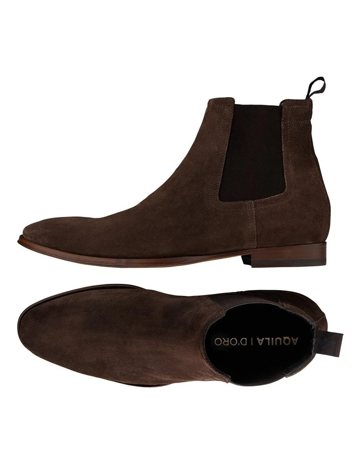Osbourne 2.0 Suede Chelsea Boots In Chocolate 2 Osbourne 2.0 Suede Chelsea Boots In Chocolate - Image 2