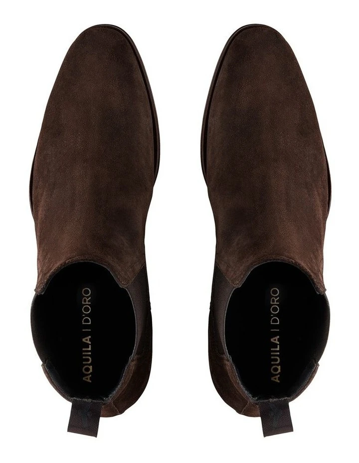 Osbourne 2.0 Suede Chelsea Boots In Chocolate 3 Osbourne 2.0 Suede Chelsea Boots In Chocolate - Image 3
