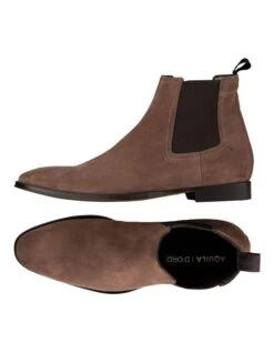 Osbourne 2.0 Suede Chelsea Boots In Taupe -Myer Clothing Shop 979295140 3 1 720x928