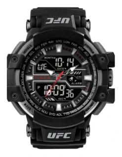 Timex UFC Black Large Round Dial Chronograph Watch TW5M51800