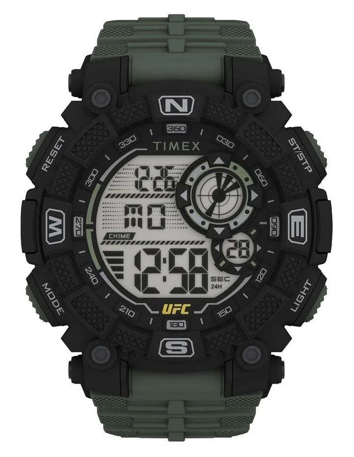 Timex UFC Khaki Medium Round Dial Digital Watch TW5M53900 1 Timex UFC Khaki Medium Round Dial Digital Watch TW5M53900