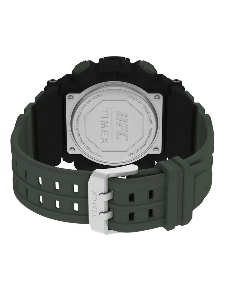 Timex UFC Khaki Medium Round Dial Digital Watch TW5M53900 4 Timex UFC Khaki Medium Round Dial Digital Watch TW5M53900 - Image 4