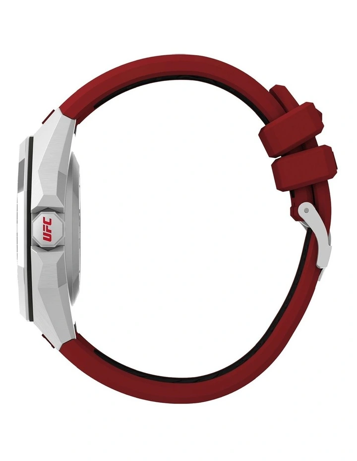 Timex UFC Medium Octagon Dial Analogue TW2V57500 Watch In Red 2 Timex UFC Medium Octagon Dial Analogue TW2V57500 Watch In Red - Image 2