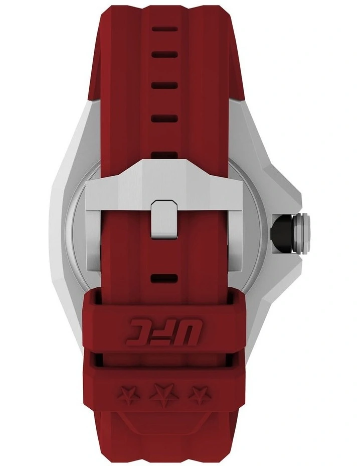 Timex UFC Medium Octagon Dial Analogue TW2V57500 Watch In Red 3 Timex UFC Medium Octagon Dial Analogue TW2V57500 Watch In Red - Image 3