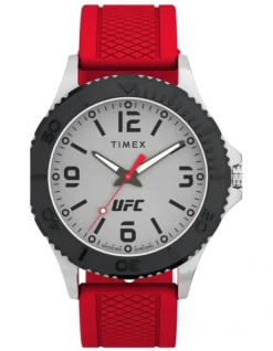 TIMEX UFC Medium Round Dial Analogue Watch In Red