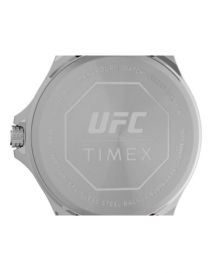 TIMEX UFC Medium Round Dial Analogue Watch In Red 5 TIMEX UFC Medium Round Dial Analogue Watch In Red - Image 5