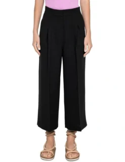 Waisted Wide Culotte In Black 5 Waisted Wide Culotte In Black -Myer Clothing Shop 979320790 3 1 720x928