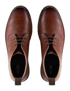 Perkins Leather Chukka Boots In Brown -Myer Clothing Shop 979409710 3 720x928
