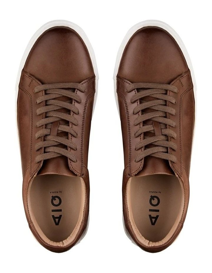 Nate Leather Sneakers In Brown 3 Nate Leather Sneakers In Brown - Image 3