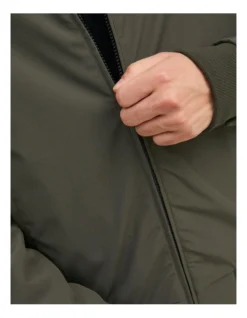 Jack & Jones Carlton Bomber Jacket In Peat -Myer Clothing Shop 979524100 3 720x928
