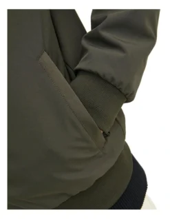 Jack & Jones Carlton Bomber Jacket In Peat -Myer Clothing Shop 979524100 4 720x928