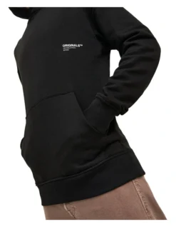 Jack & Jones Clean Sweat Hoodie In Black -Myer Clothing Shop 979526440 3 720x928