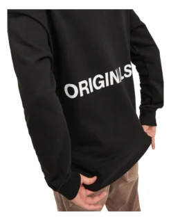 Jack & Jones Clean Sweat Hoodie In Black -Myer Clothing Shop 979526440 4 720x928