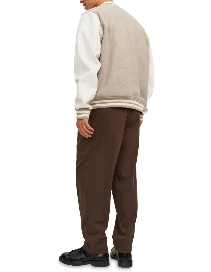 Jack & Jones College Bomber Jacket In Crockery 2 Jack & Jones College Bomber Jacket In Crockery - Image 2