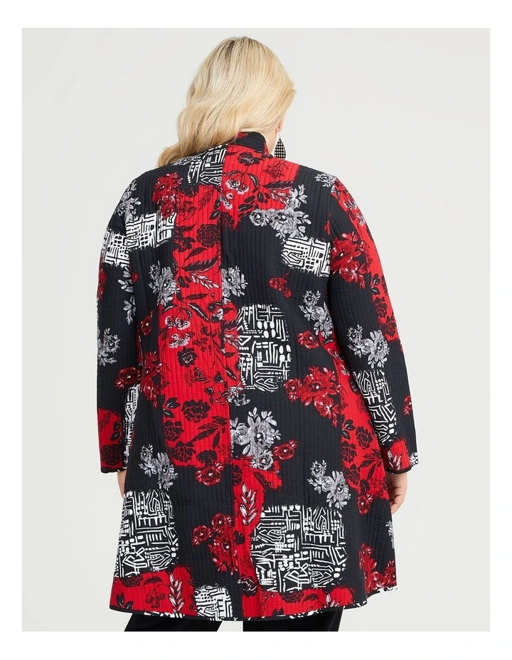 Reversible Quilt Natural Jacket In Multi 2 Reversible Quilt Natural Jacket In Multi - Image 2