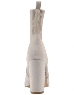 Dixie Heeled Ankle Boots In Stone -Myer Clothing Shop 980559280 3 720x928