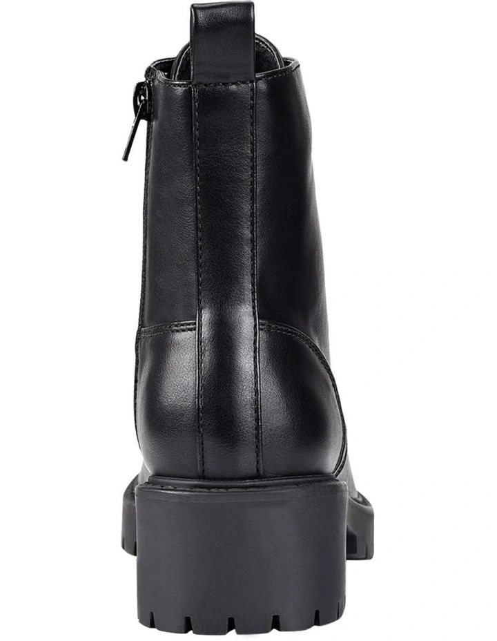 Jasmin II Lace Up Combat Boots In Black 3 Jasmin II Lace Up Combat Boots In Black - Image 3