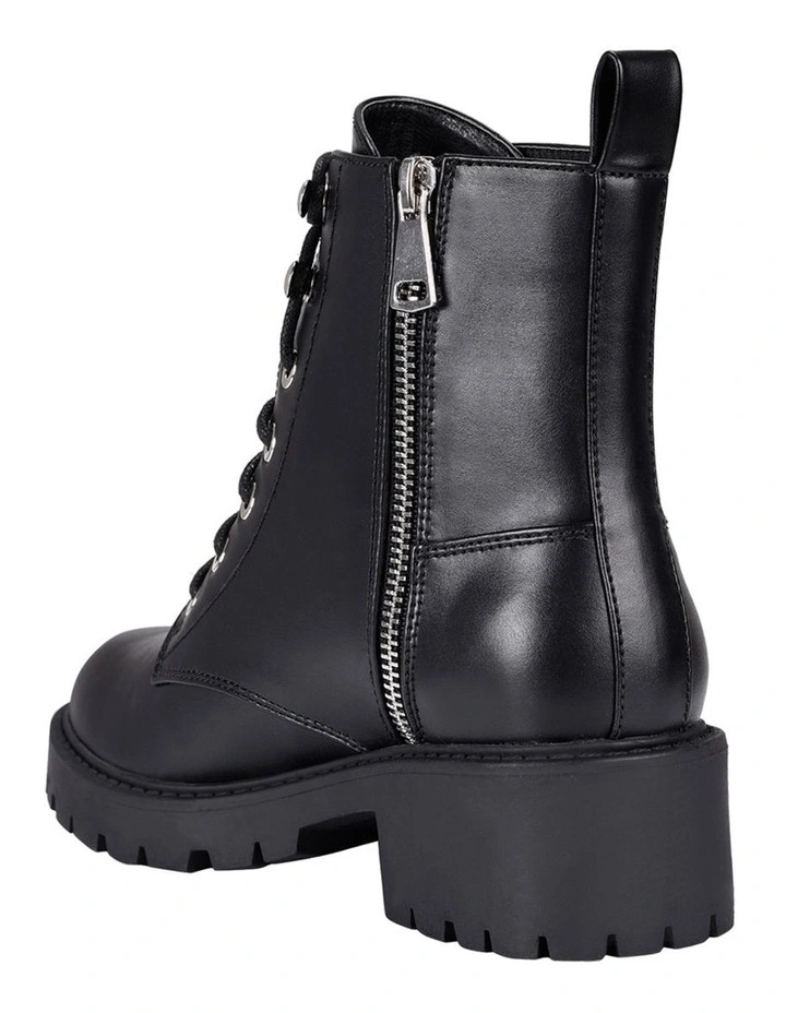 Jasmin II Lace Up Combat Boots In Black 4 Jasmin II Lace Up Combat Boots In Black - Image 4