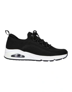 Skechers Uno Sneaker In Black