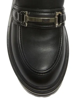 Belinda Flat Loafers In Black Smooth -Myer Clothing Shop 980928280 7 720x928