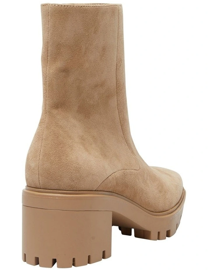 Zack Suede Leather Boots In Taupe 4 Zack Suede Leather Boots In Taupe - Image 4
