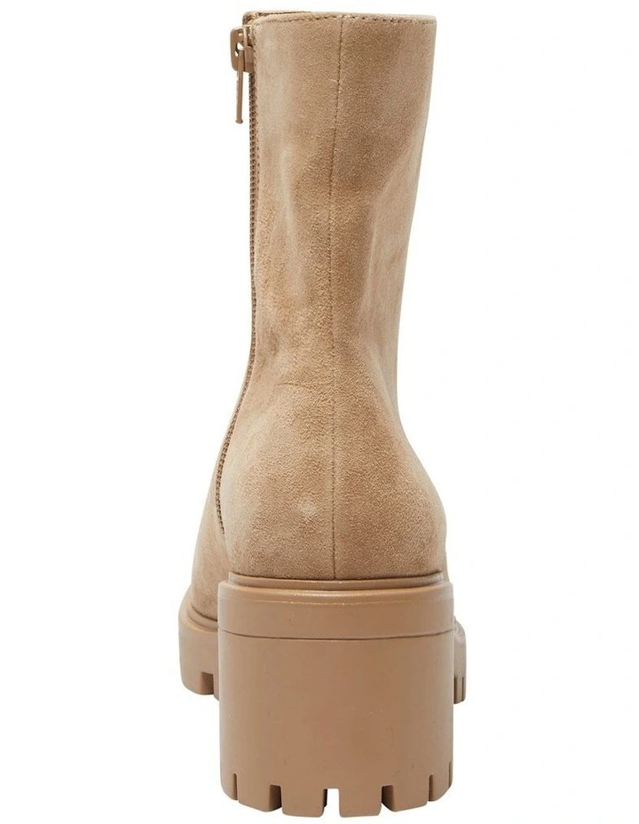 Zack Suede Leather Boots In Taupe 5 Zack Suede Leather Boots In Taupe - Image 5
