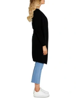 Donna Waterfall Cardigan In Black -Myer Clothing Shop 980970040 3 720x928
