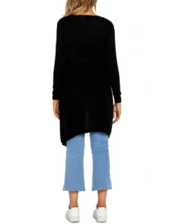 Donna Waterfall Cardigan In Black -Myer Clothing Shop 980970040 4 720x928