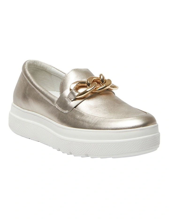 Bates Sneakers In Soft Gold Metallic 2 Bates Sneakers In Soft Gold Metallic - Image 2