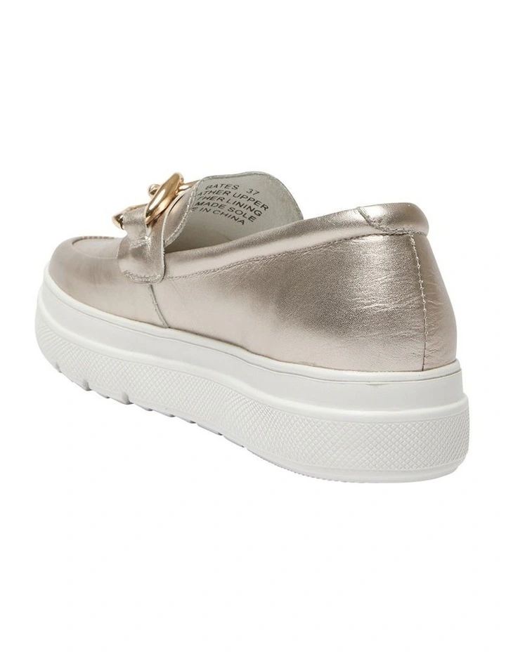 Bates Sneakers In Soft Gold Metallic 6 Bates Sneakers In Soft Gold Metallic - Image 6