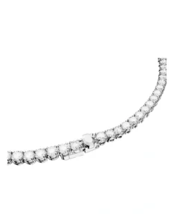 Swarovski Matrix Tennis Set Round Cut Rhodium Plated In White 10 Swarovski Matrix Tennis Set Round Cut Rhodium Plated In White -Myer Clothing Shop 981136450 4 720x928