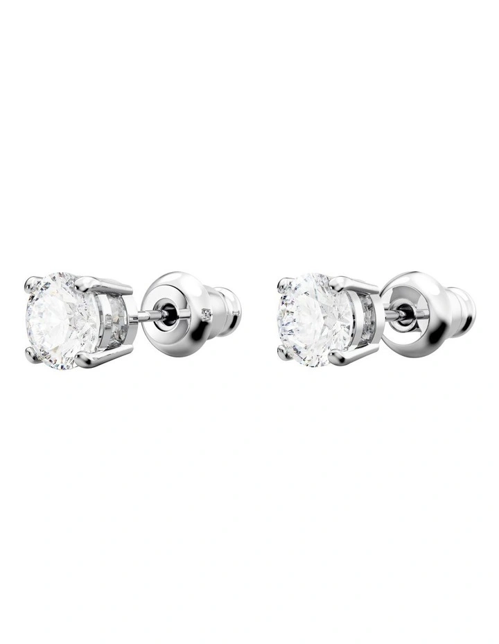 Swarovski Matrix Tennis Set Round Cut Rhodium Plated In White 6 Swarovski Matrix Tennis Set Round Cut Rhodium Plated In White - Image 6