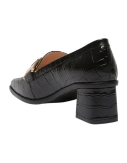 Gable Heeled Leather Shoes In Black Croc Print 12 Gable Heeled Leather Shoes In Black Croc Print -Myer Clothing Shop 981172360 6 720x928