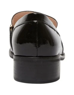 Dalton Flat Leather Loafers In Black Patent -Myer Clothing Shop 981174610 5 720x928