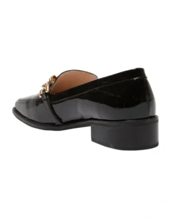 Dalton Flat Leather Loafers In Black Patent -Myer Clothing Shop 981174610 6 720x928