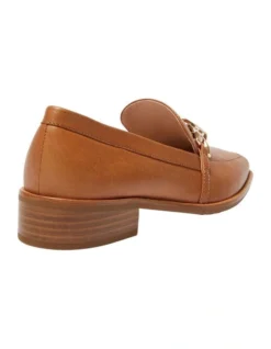 Dalton Flat Loafers In Leather Tan -Myer Clothing Shop 981176050 4 720x928