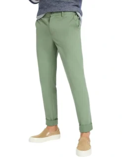 Jacob Washed Chino Pant In Green