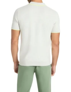 Markus Knit Polo In Grey/Midori -Myer Clothing Shop 981247960 4 720x928