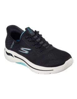 Skechers Go Walk Arch Fit Wavy Sky In Black